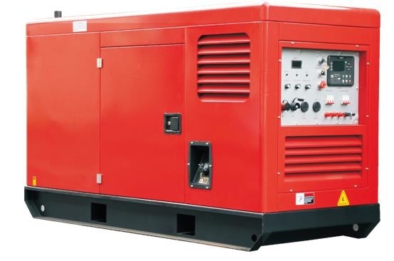 3 Phase 400A Silent Diesel Welding Generator LCD Control Panel  DC12V Electric Start