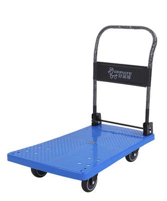 Durable 330KG Compact Foldable Cart Trolley Feet Folding System Polyurethane Wheels