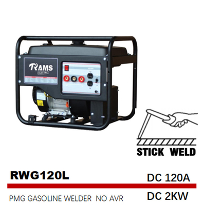 120A Petrol Stick Welding Generator 2kw Medium Frequency PMG Type L