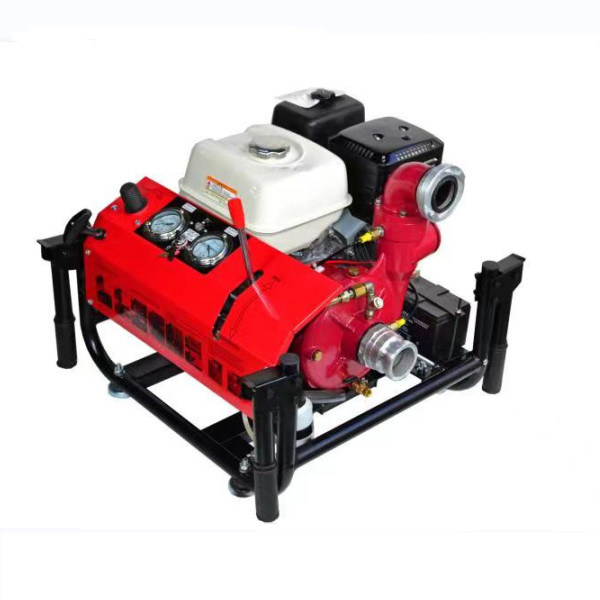 Hand Lift Vacuum Petrol Fire Fighting Pump 2.5 Inch 13HP Gas Fire Pumps