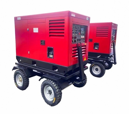 3 Phase 400A Silent Diesel Welding Generator LCD Control Panel  DC12V Electric Start