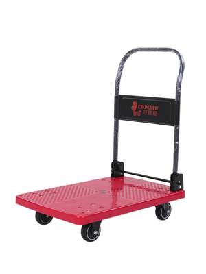 Durable 330KG Compact Foldable Cart Trolley Feet Folding System Polyurethane Wheels