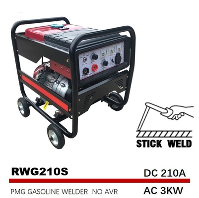 Petrol Stick Manual Welding Machine 3kw 210A MMA 190F Engine