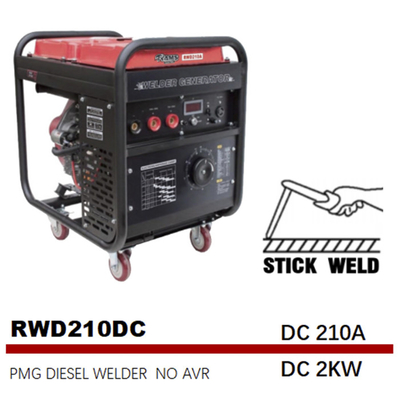 DC 2kw GTAW Stick Welding Generator Diesel Permanent Magnet