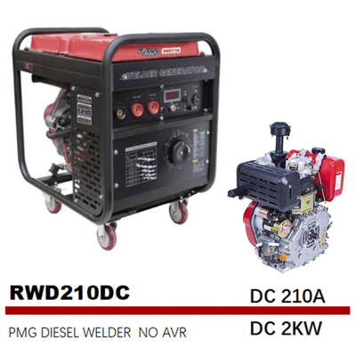 Permanent Magnet Generator Engine Driven Welders Medium Frequency DC 2KW 210A