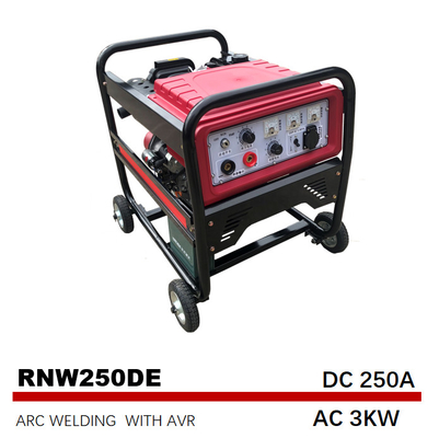 Excitation Electric Start Diesel Welding Generators 192F Power rated output AC 3kw