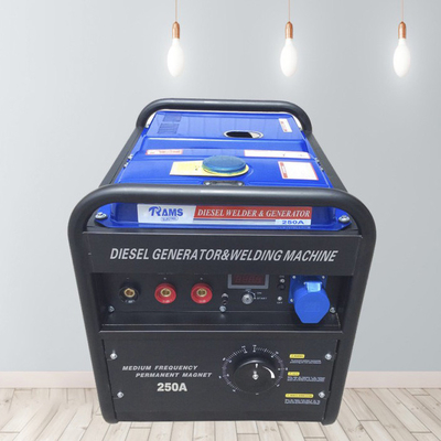DC 2kw 250 Amp Diesel Welder 195FE Engine Electric Start Permanent Magnet
